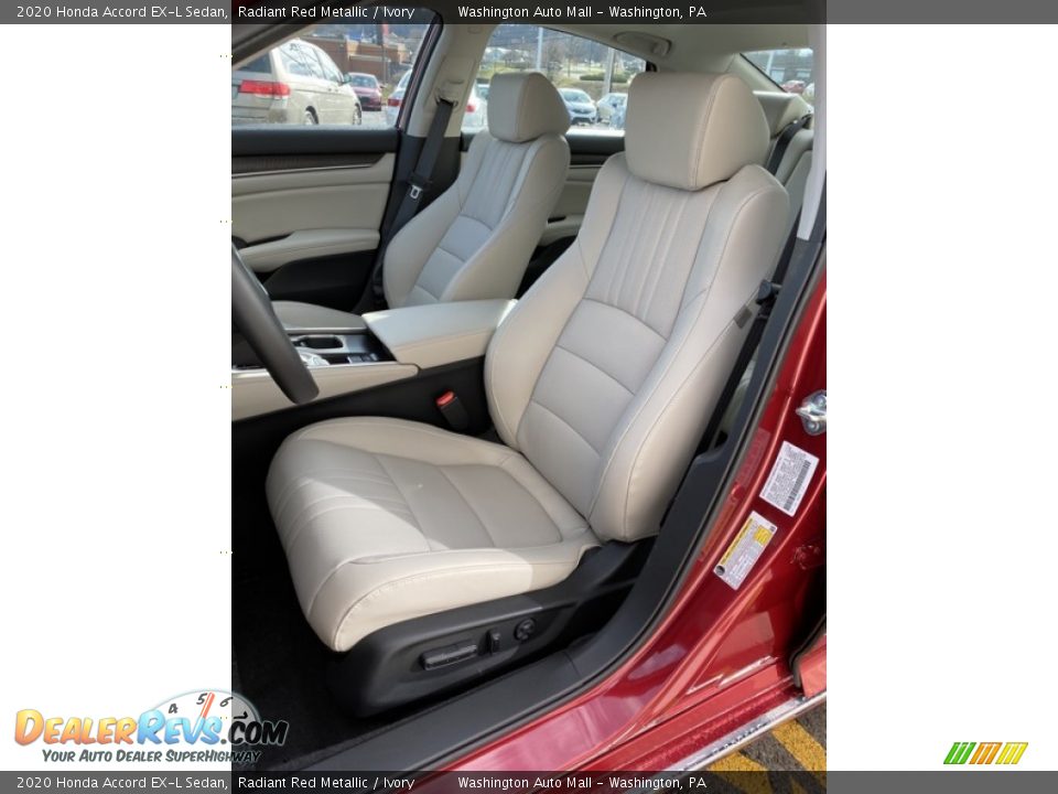 2020 Honda Accord EX-L Sedan Radiant Red Metallic / Ivory Photo #14