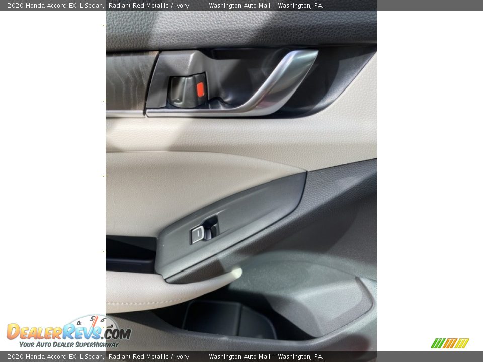2020 Honda Accord EX-L Sedan Radiant Red Metallic / Ivory Photo #17