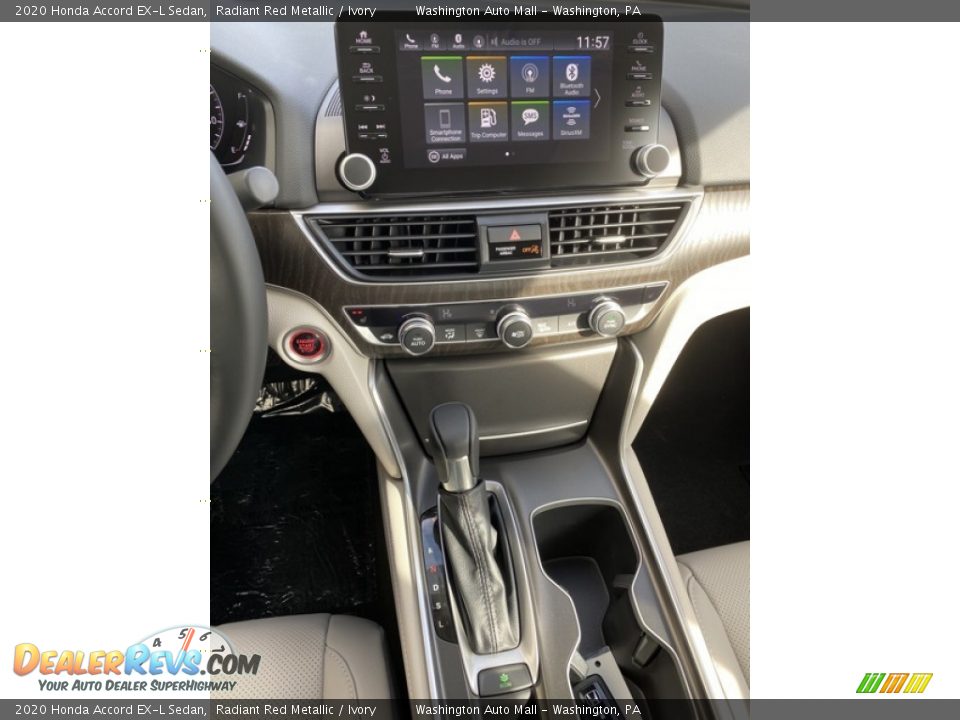 2020 Honda Accord EX-L Sedan Radiant Red Metallic / Ivory Photo #28