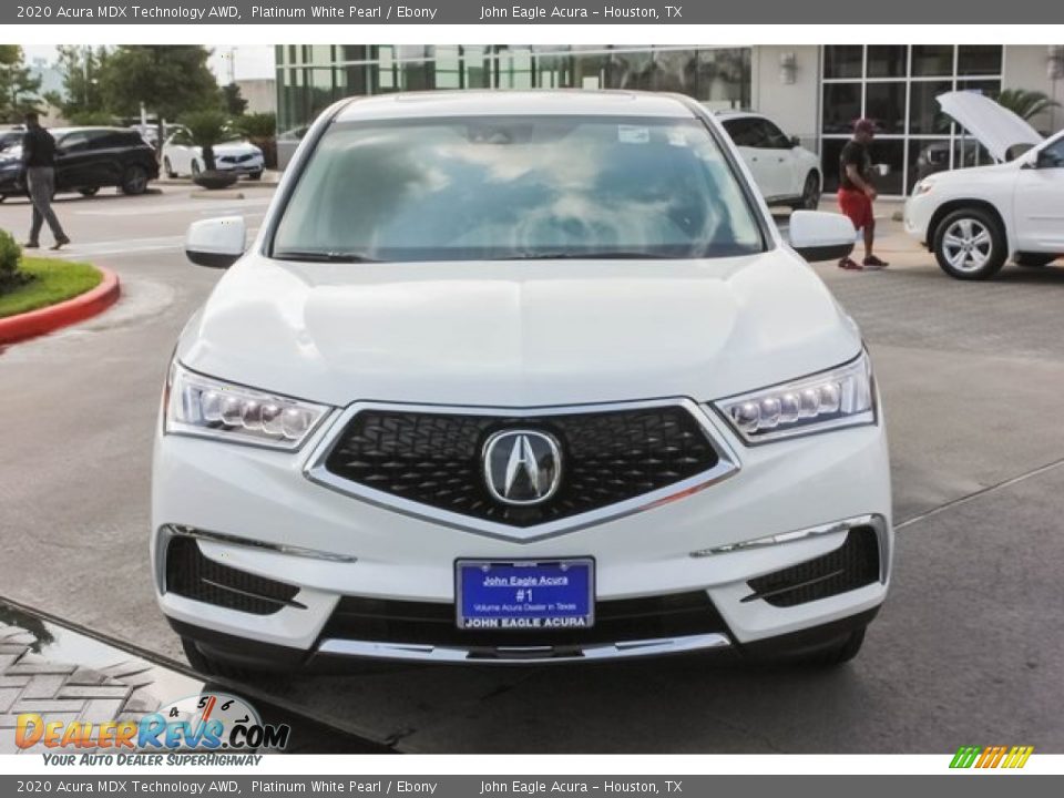 2020 Acura MDX Technology AWD Platinum White Pearl / Ebony Photo #2