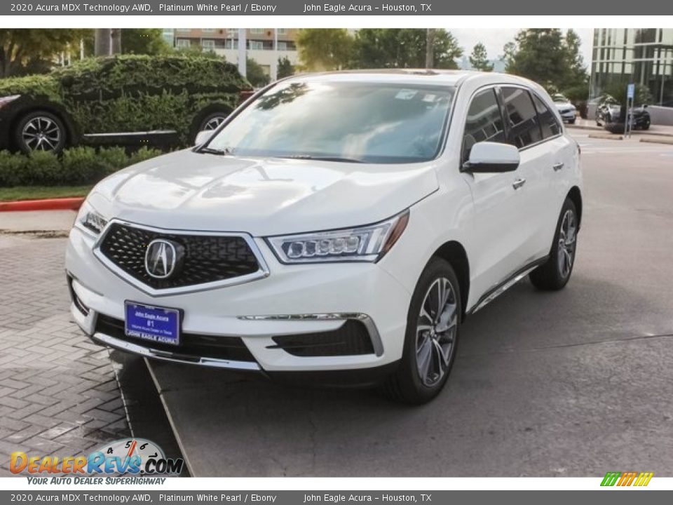 2020 Acura MDX Technology AWD Platinum White Pearl / Ebony Photo #3