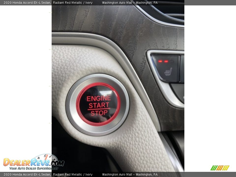 2020 Honda Accord EX-L Sedan Radiant Red Metallic / Ivory Photo #32