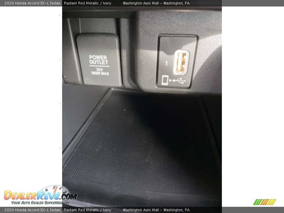 2020 Honda Accord EX-L Sedan Radiant Red Metallic / Ivory Photo #33