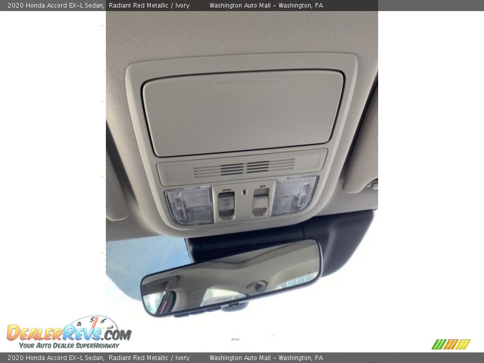 2020 Honda Accord EX-L Sedan Radiant Red Metallic / Ivory Photo #34