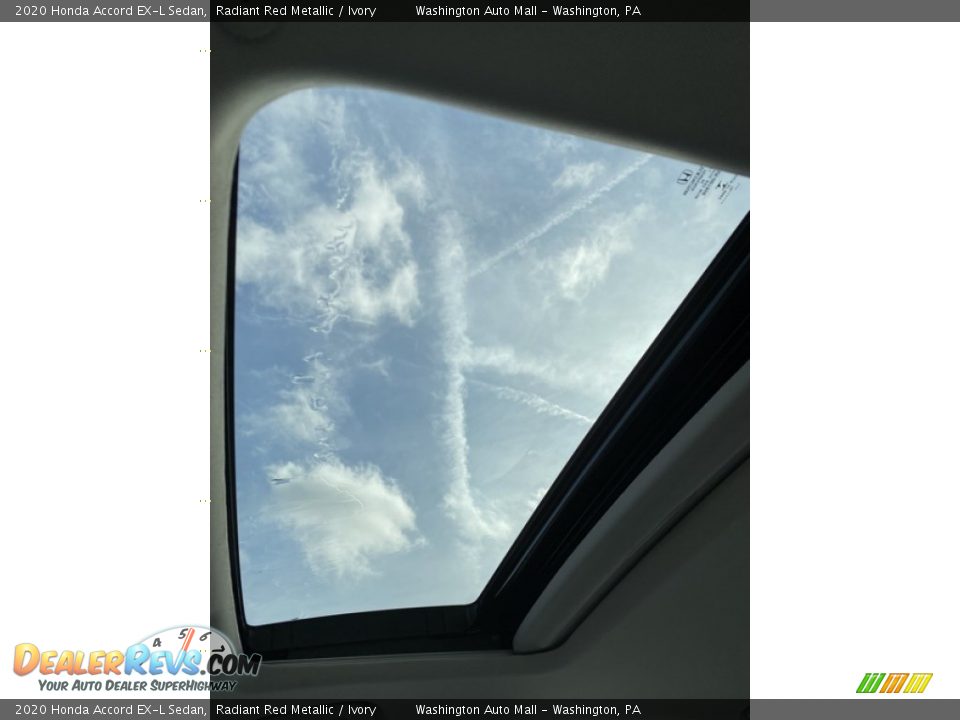 2020 Honda Accord EX-L Sedan Radiant Red Metallic / Ivory Photo #35