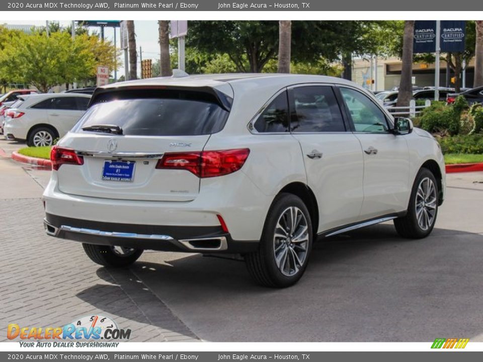 2020 Acura MDX Technology AWD Platinum White Pearl / Ebony Photo #7