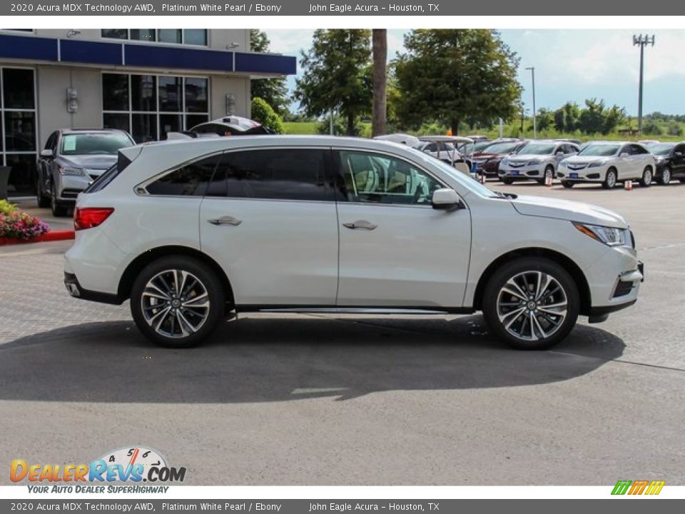 2020 Acura MDX Technology AWD Platinum White Pearl / Ebony Photo #8