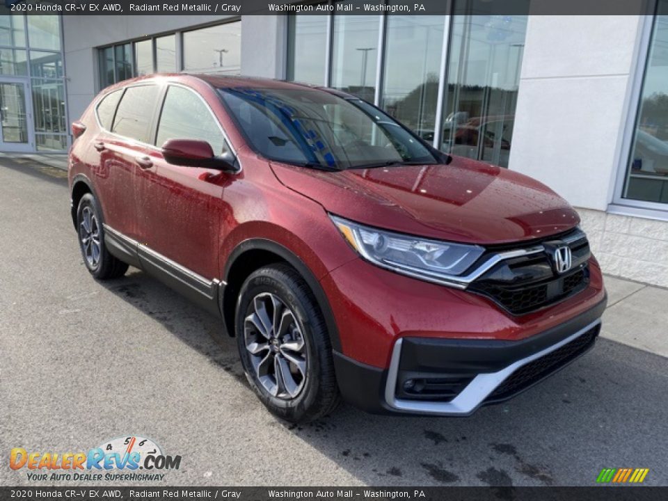 2020 Honda CR-V EX AWD Radiant Red Metallic / Gray Photo #2