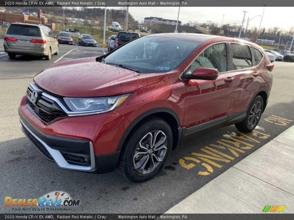 2020 Honda CR-V EX AWD Radiant Red Metallic / Gray Photo #4