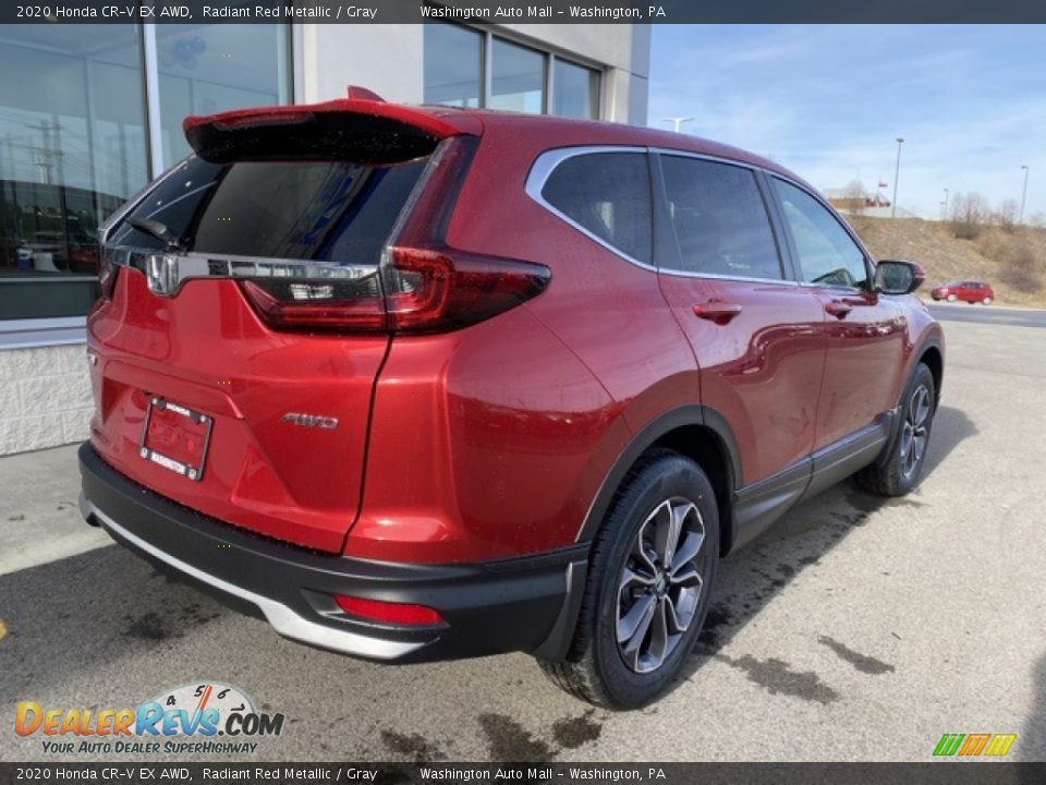 2020 Honda CR-V EX AWD Radiant Red Metallic / Gray Photo #7