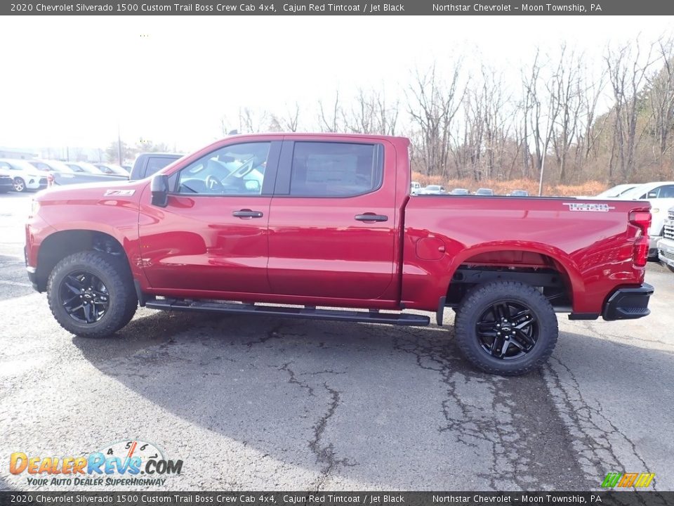 2020 Chevrolet Silverado 1500 Custom Trail Boss Crew Cab 4x4 Cajun Red Tintcoat / Jet Black Photo #2