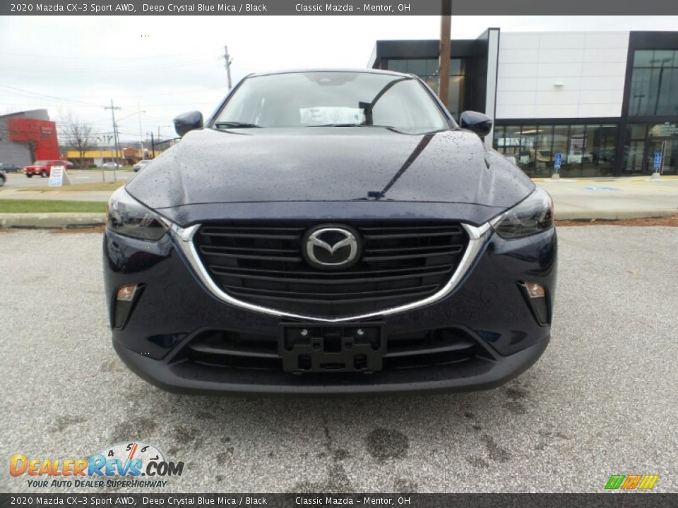 2020 Mazda CX-3 Sport AWD Deep Crystal Blue Mica / Black Photo #2