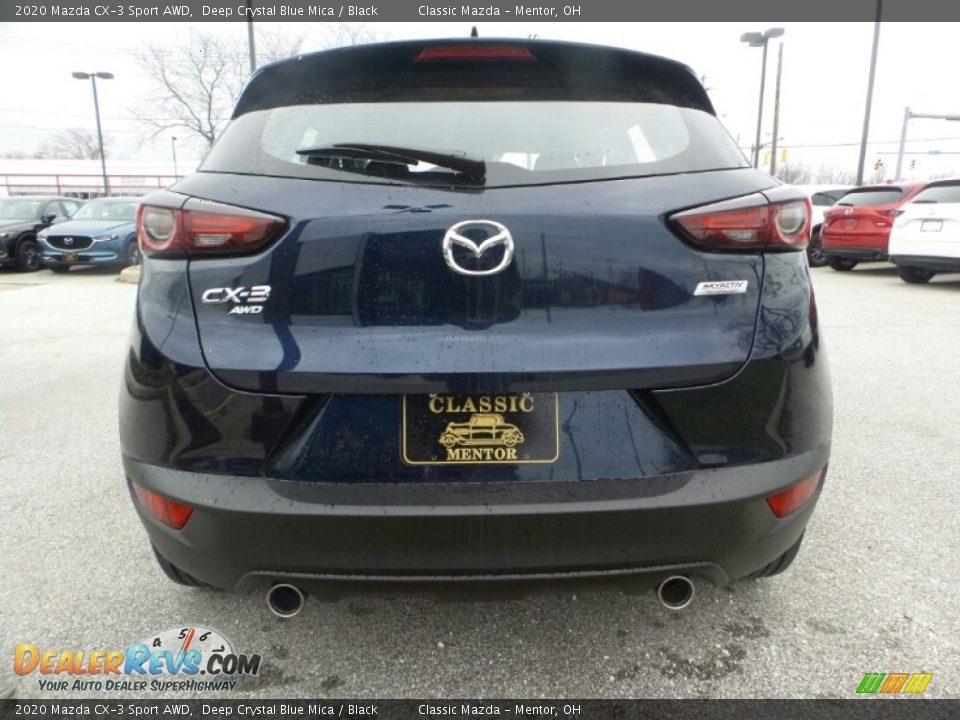 2020 Mazda CX-3 Sport AWD Deep Crystal Blue Mica / Black Photo #5