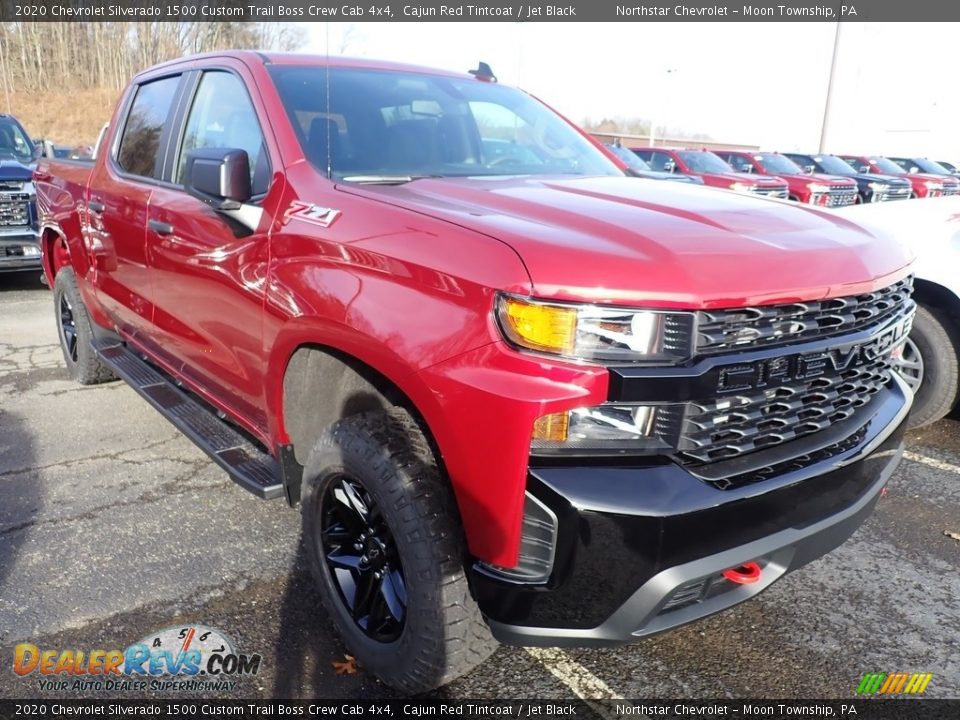 2020 Chevrolet Silverado 1500 Custom Trail Boss Crew Cab 4x4 Cajun Red Tintcoat / Jet Black Photo #7