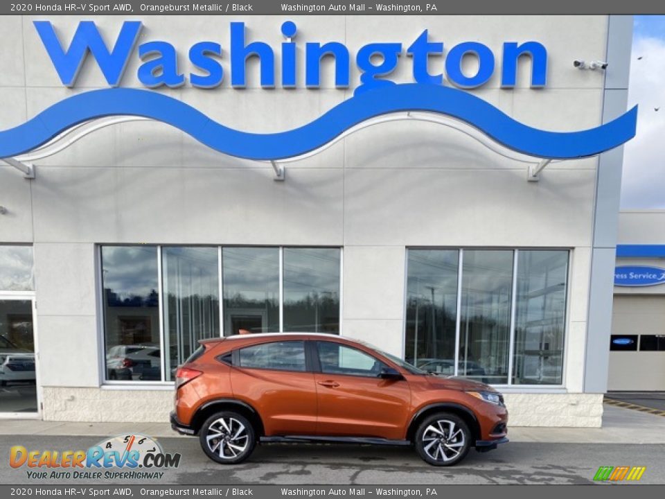 2020 Honda HR-V Sport AWD Orangeburst Metallic / Black Photo #1