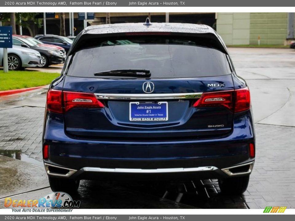 2020 Acura MDX Technology AWD Fathom Blue Pearl / Ebony Photo #6