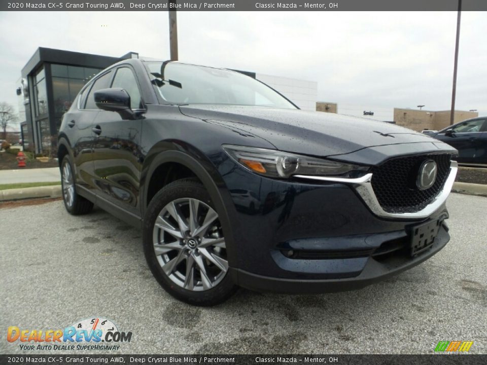 2020 Mazda CX-5 Grand Touring AWD Deep Crystal Blue Mica / Parchment Photo #1