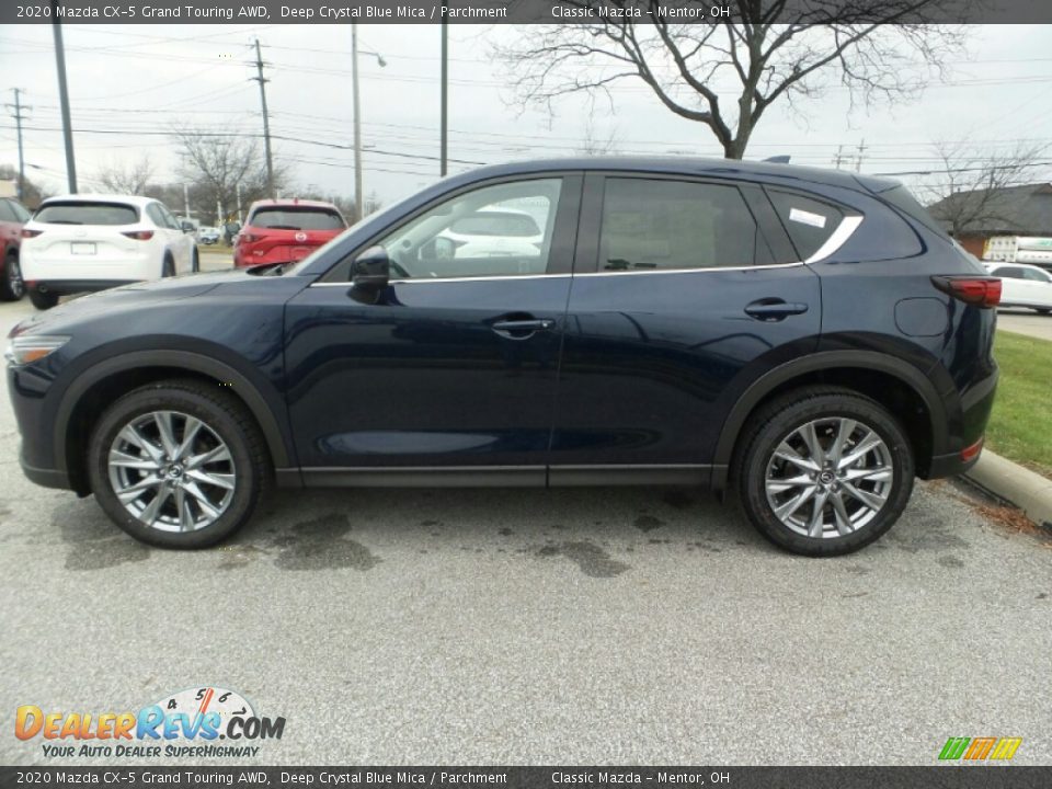 2020 Mazda CX-5 Grand Touring AWD Deep Crystal Blue Mica / Parchment Photo #4