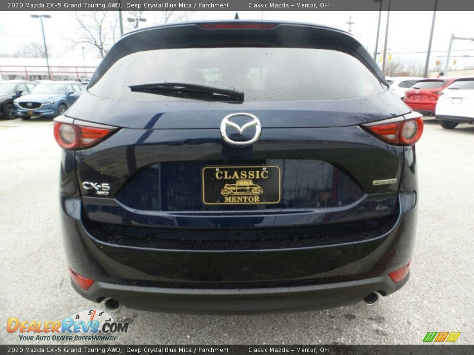 2020 Mazda CX-5 Grand Touring AWD Deep Crystal Blue Mica / Parchment Photo #5