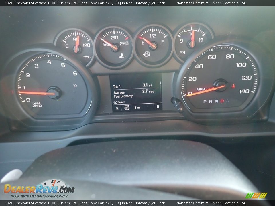 2020 Chevrolet Silverado 1500 Custom Trail Boss Crew Cab 4x4 Cajun Red Tintcoat / Jet Black Photo #20