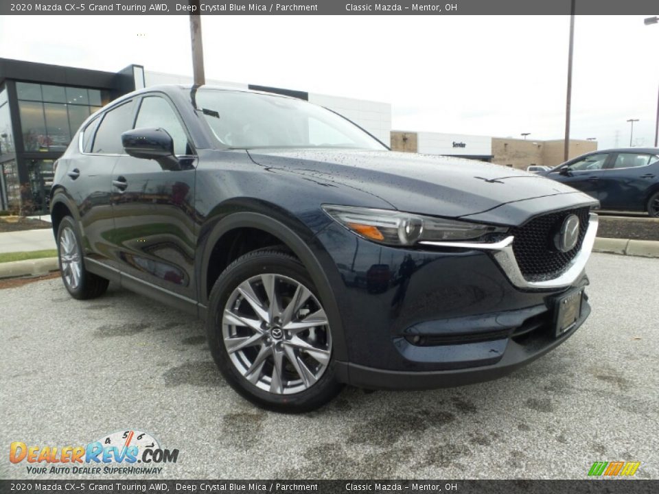 2020 Mazda CX-5 Grand Touring AWD Deep Crystal Blue Mica / Parchment Photo #1