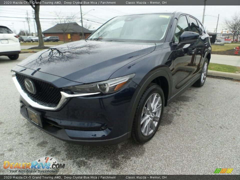 2020 Mazda CX-5 Grand Touring AWD Deep Crystal Blue Mica / Parchment Photo #3