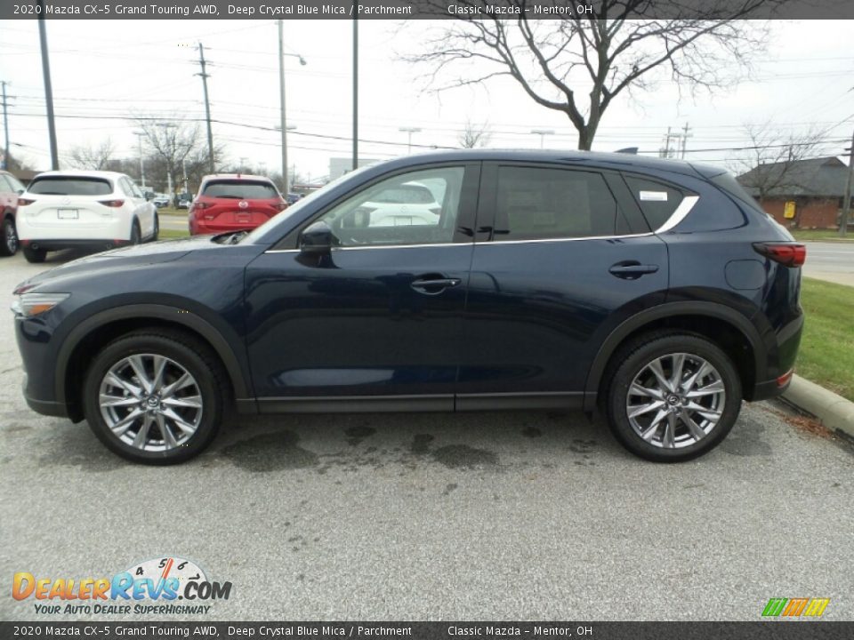 2020 Mazda CX-5 Grand Touring AWD Deep Crystal Blue Mica / Parchment Photo #4