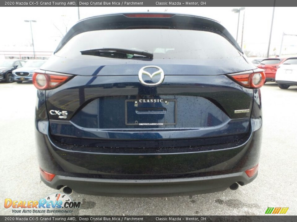 2020 Mazda CX-5 Grand Touring AWD Deep Crystal Blue Mica / Parchment Photo #5