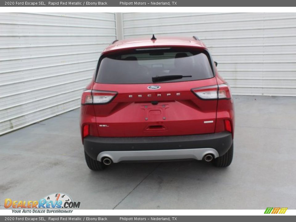 2020 Ford Escape SEL Rapid Red Metallic / Ebony Black Photo #7