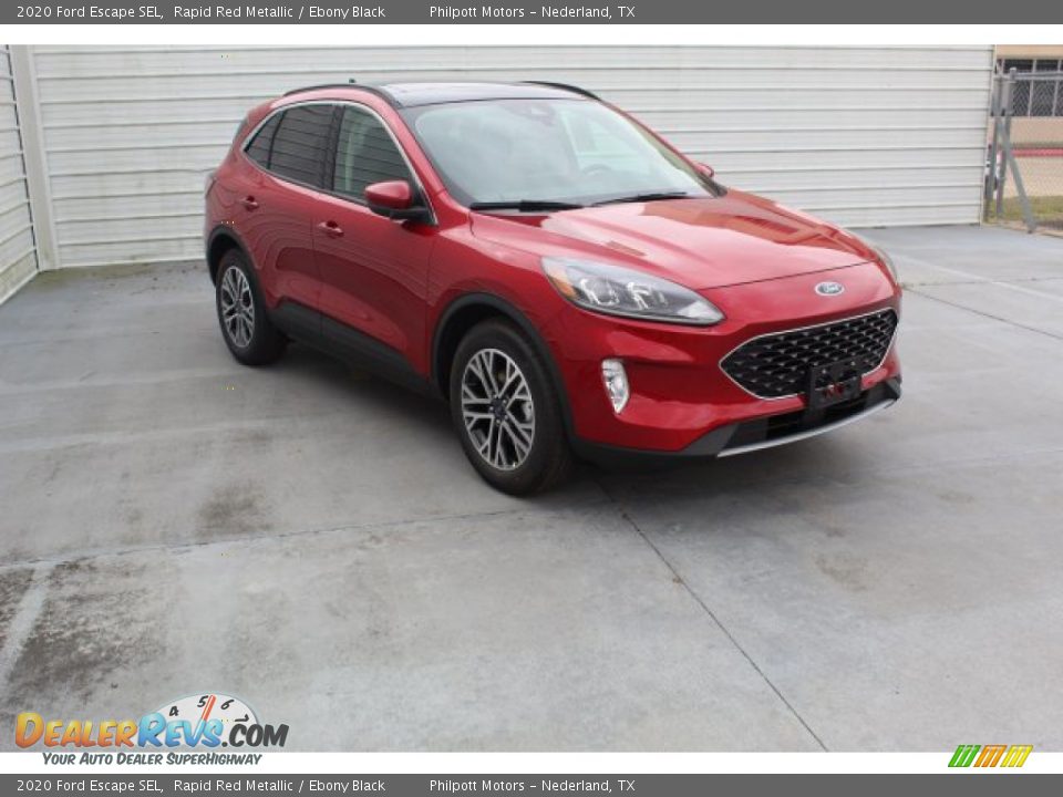 2020 Ford Escape SEL Rapid Red Metallic / Ebony Black Photo #2