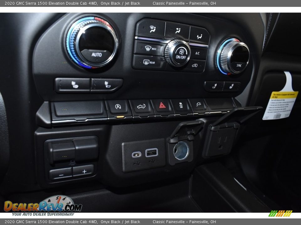 2020 GMC Sierra 1500 Elevation Double Cab 4WD Onyx Black / Jet Black Photo #14