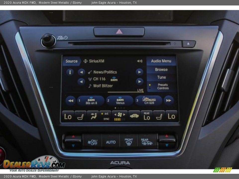 2020 Acura MDX FWD Modern Steel Metallic / Ebony Photo #30