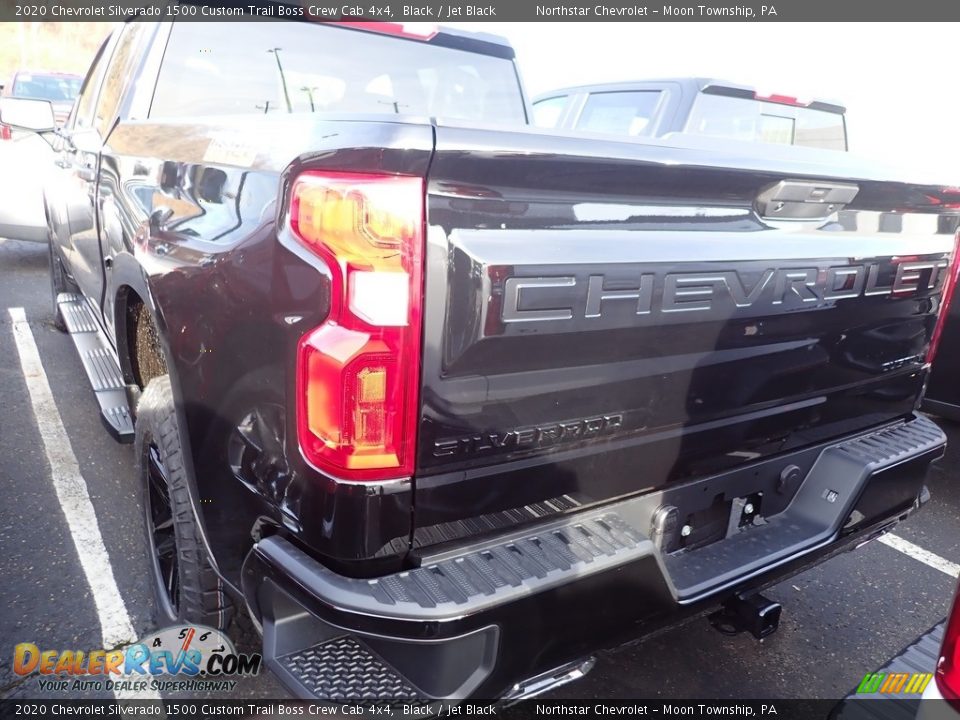 2020 Chevrolet Silverado 1500 Custom Trail Boss Crew Cab 4x4 Black / Jet Black Photo #3