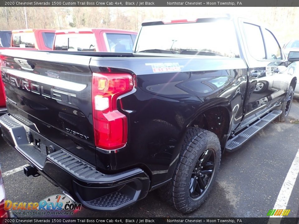 2020 Chevrolet Silverado 1500 Custom Trail Boss Crew Cab 4x4 Black / Jet Black Photo #4