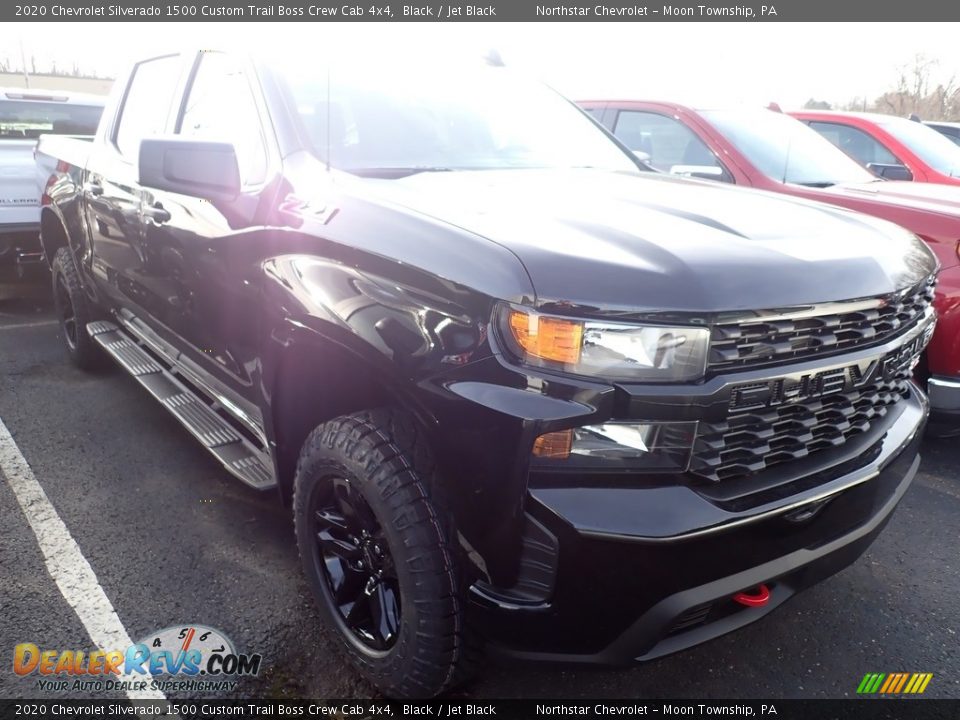 2020 Chevrolet Silverado 1500 Custom Trail Boss Crew Cab 4x4 Black / Jet Black Photo #5