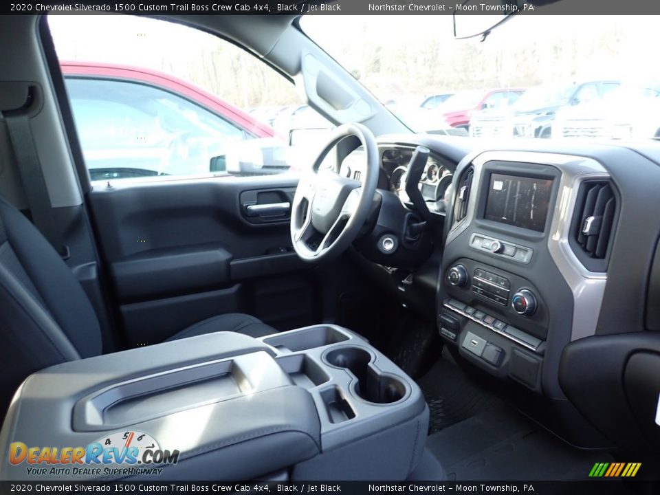 2020 Chevrolet Silverado 1500 Custom Trail Boss Crew Cab 4x4 Black / Jet Black Photo #8