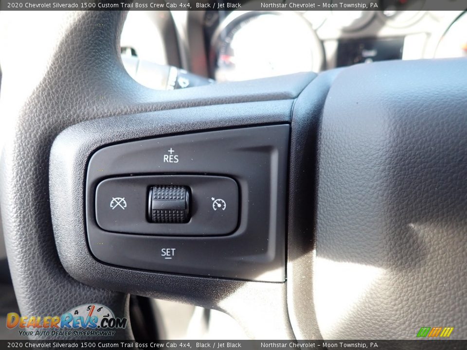 2020 Chevrolet Silverado 1500 Custom Trail Boss Crew Cab 4x4 Black / Jet Black Photo #15