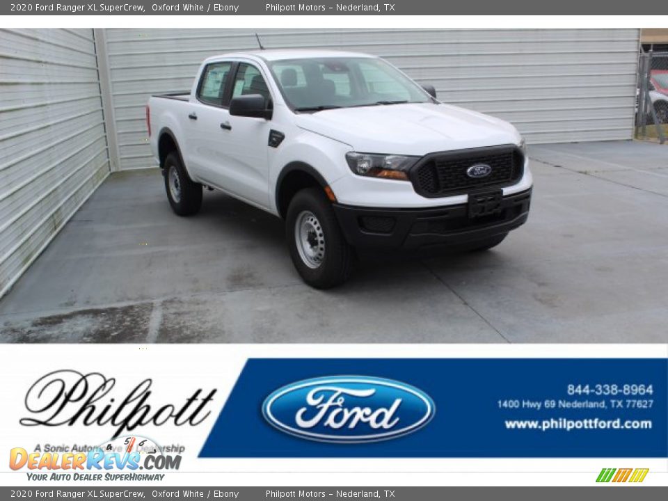 2020 Ford Ranger XL SuperCrew Oxford White / Ebony Photo #1