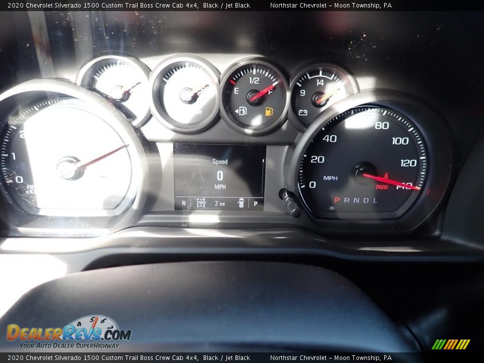 2020 Chevrolet Silverado 1500 Custom Trail Boss Crew Cab 4x4 Black / Jet Black Photo #17