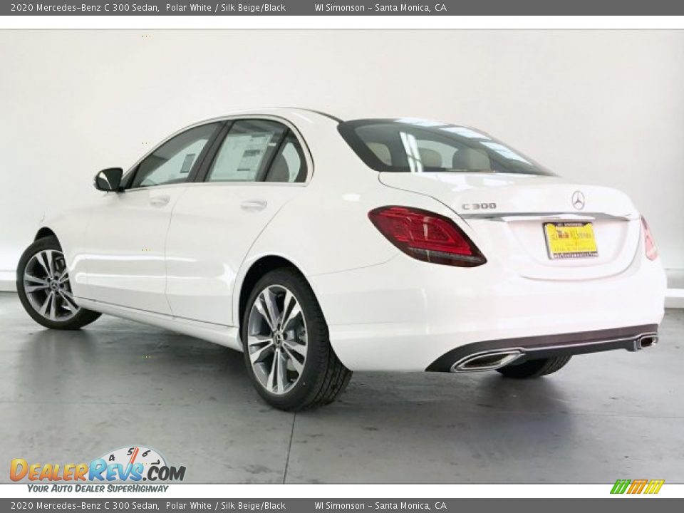 2020 Mercedes-Benz C 300 Sedan Polar White / Silk Beige/Black Photo #2