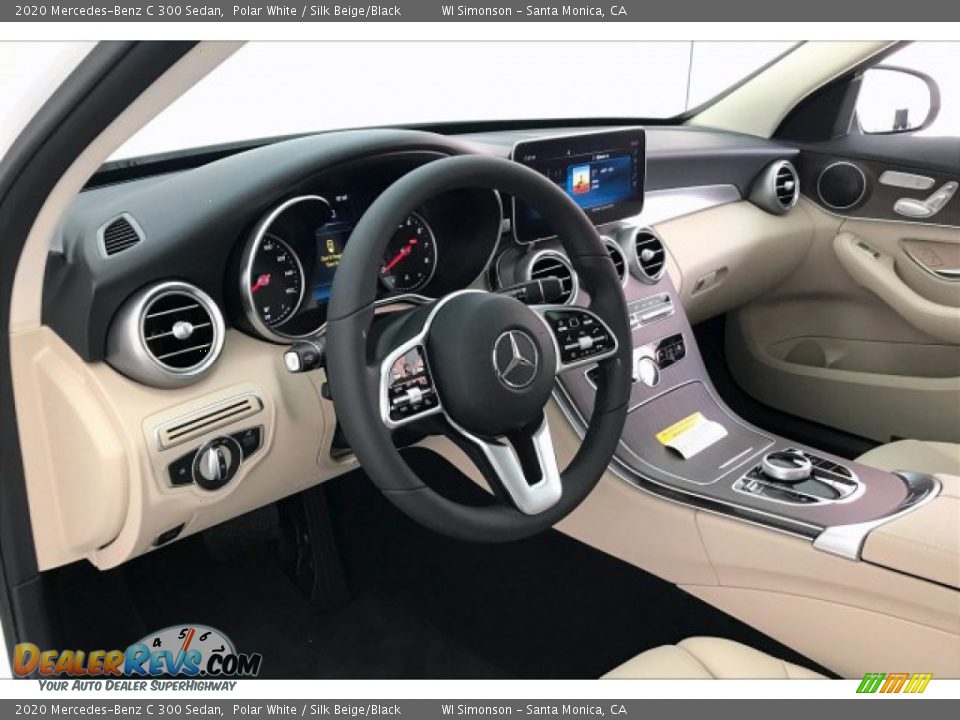 Silk Beige/Black Interior - 2020 Mercedes-Benz C 300 Sedan Photo #4