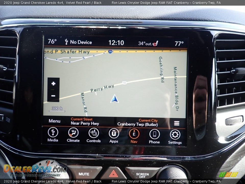 2020 Jeep Grand Cherokee Laredo 4x4 Velvet Red Pearl / Black Photo #17