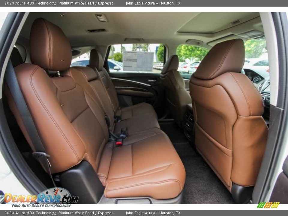 Rear Seat of 2020 Acura MDX Technology Photo #22