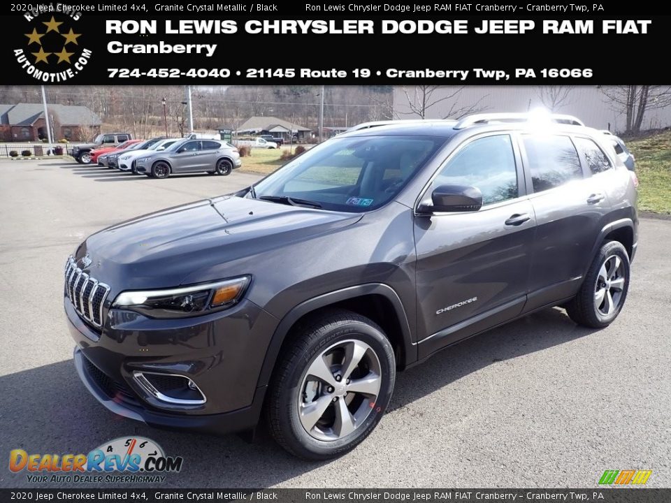 2020 Jeep Cherokee Limited 4x4 Granite Crystal Metallic / Black Photo #1