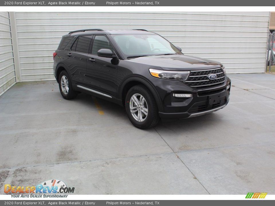 2020 Ford Explorer XLT Agate Black Metallic / Ebony Photo #2