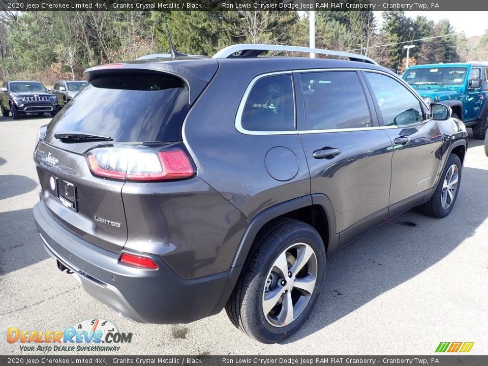 2020 Jeep Cherokee Limited 4x4 Granite Crystal Metallic / Black Photo #5