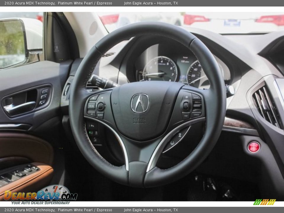 2020 Acura MDX Technology Platinum White Pearl / Espresso Photo #27