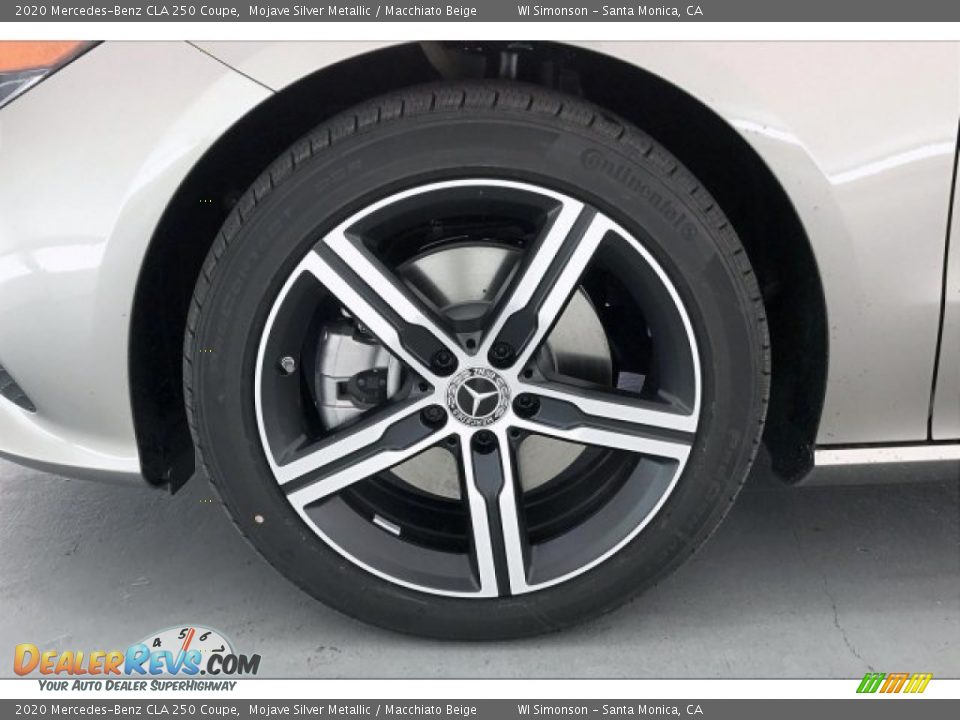 2020 Mercedes-Benz CLA 250 Coupe Mojave Silver Metallic / Macchiato Beige Photo #9