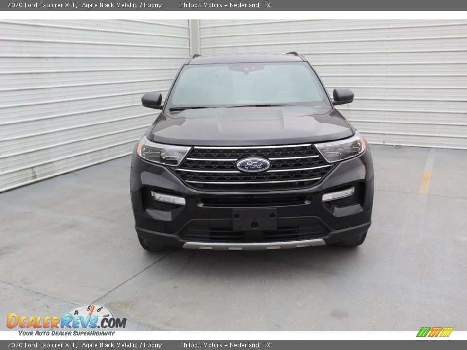 2020 Ford Explorer XLT Agate Black Metallic / Ebony Photo #3