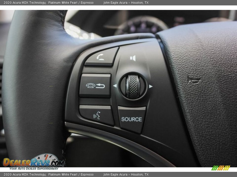 2020 Acura MDX Technology Platinum White Pearl / Espresso Photo #36